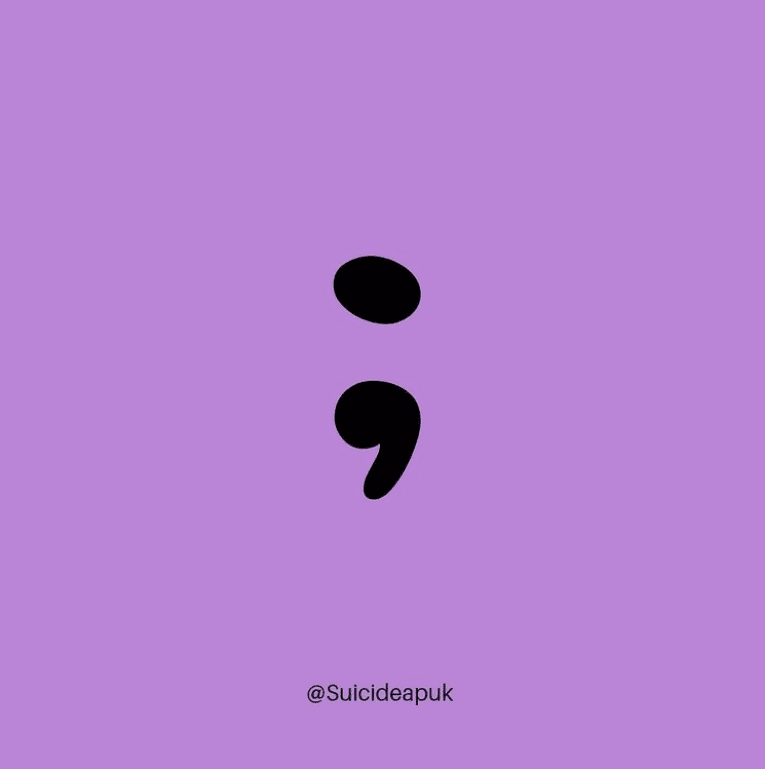 Purple Semicolon